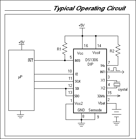 DS1306：典型工作電路