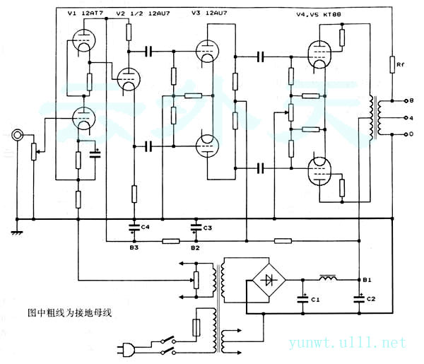 星型接地法在膽機制作中的應用