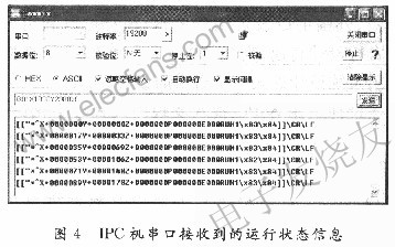 IPC機串口接收運行狀態信息 www.qldv.cn