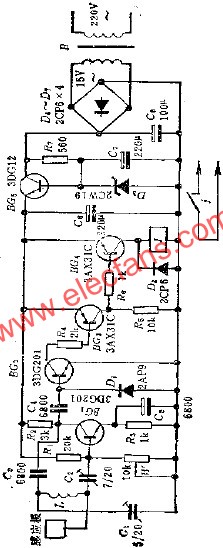 感應(yīng)開關(guān)電路  www.qldv.cn