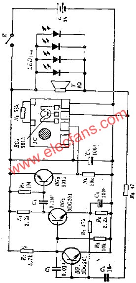 聲控音樂娃娃電路  www.qldv.cn