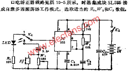 口吃矯正器電路  www.qldv.cn