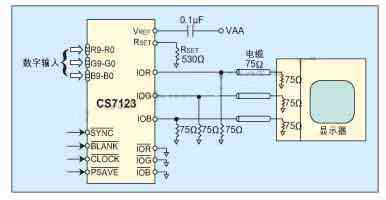 CS7123的典型電路連接圖