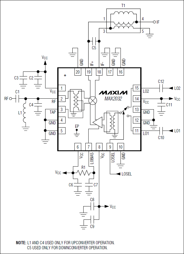 MAX2032：典型應(yīng)用電路