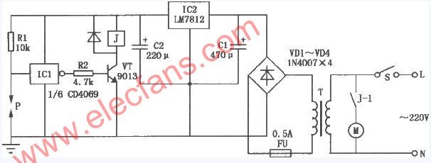 家用增壓水泵保護(hù)電路 www.qldv.cn