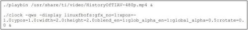 AM335x EVM（AM3358 主頻為720MHz）上，運行命令行如下