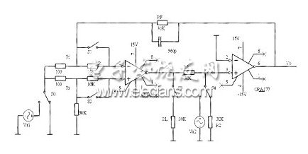 運放參數(shù)測量電路原理圖