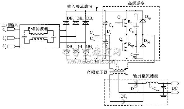 圖2 功率主電路原理圖