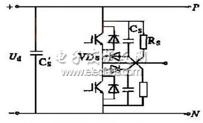 逆變橋臂的緩沖電路圖