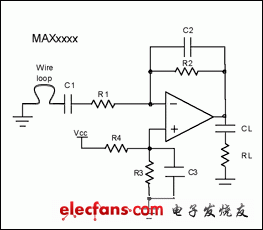 圖A. RF噪聲抑制能力測量電路