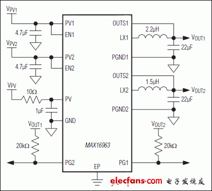 MAX16963：典型應(yīng)用電路