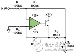 圖3.IOUT= 1 mA的示例電路。