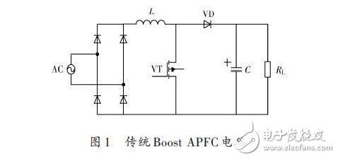 圖1 傳統Boost APFC電路