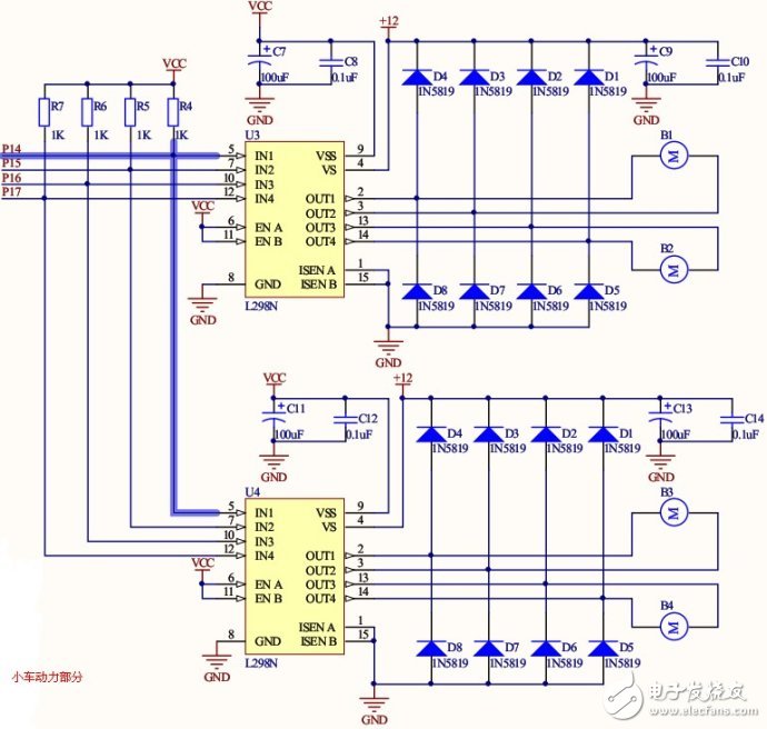 循線(xiàn)機(jī)器人小車(chē)系統(tǒng)電路模塊設(shè)計(jì)