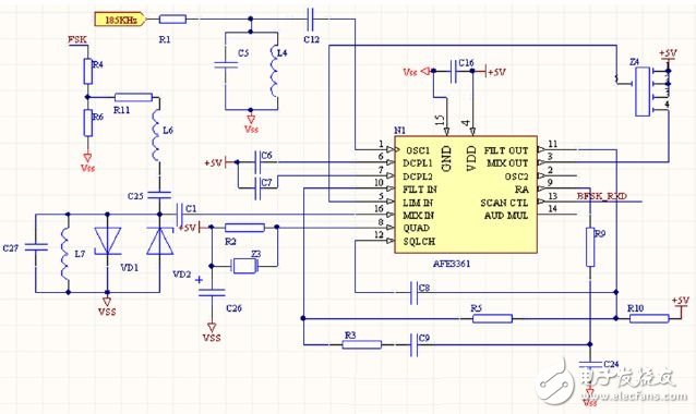 揭秘MC3361+MCU低速通信系統(tǒng)電路 —電路圖天天讀（190）