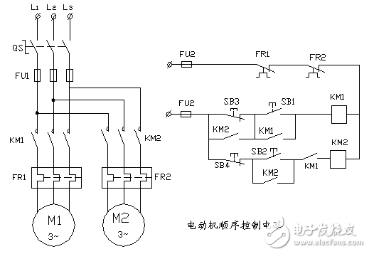 電動機順序控制電路