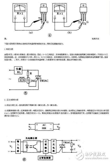 單向可控硅和雙向可控硅的測量與模塊測試