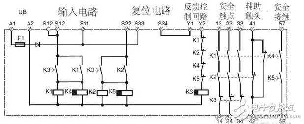 安全繼電器工作原理、接線圖、使用方法