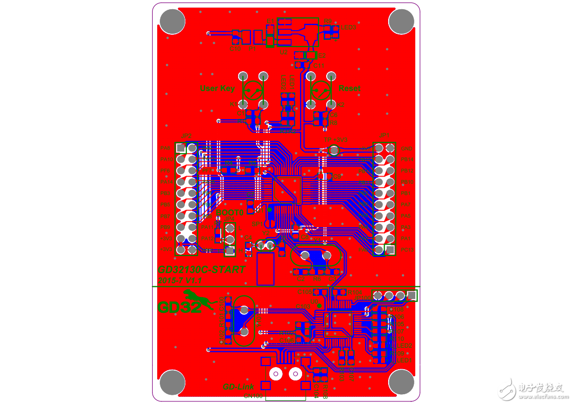 GD32F130C8T6 Demo板原理圖及使用說明