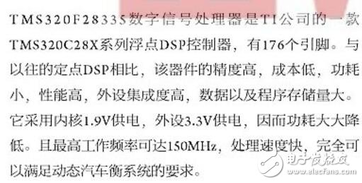 基于TMS320F28335動態汽車承重計算系統