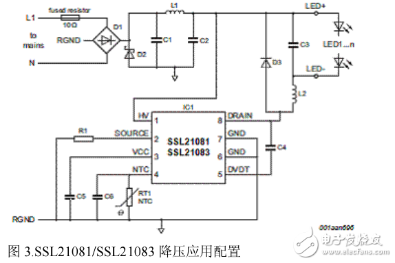 基于SSL21083高壓8W的LED驅動器分析