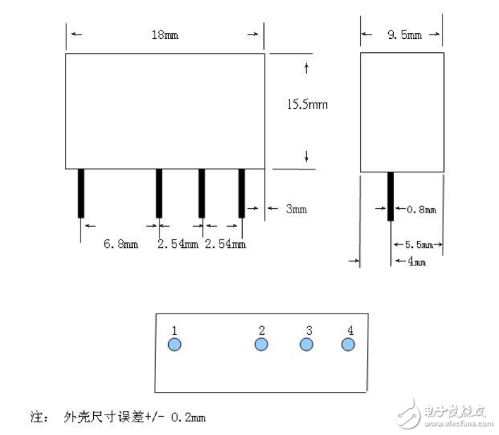 PE-12V-B4高壓降壓型DC-DC轉換器