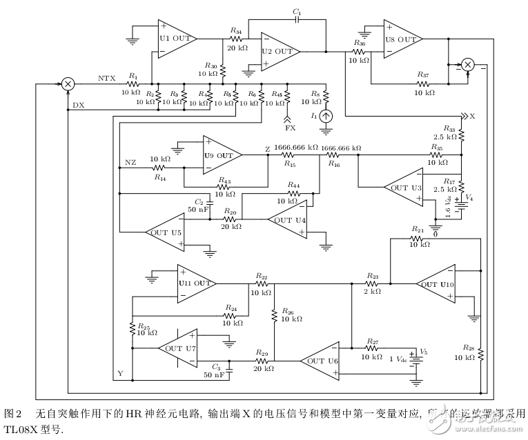 一類自突觸作用下神經元電路的仿真和模擬