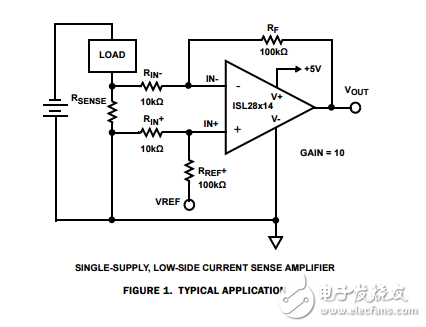 單、雙、四通用微功耗，軌到軌輸入運算放大器ISL28114