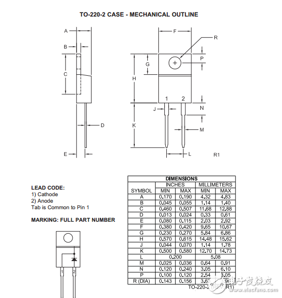 csic10-1200碳化硅肖特基整流器10安培，1200伏特