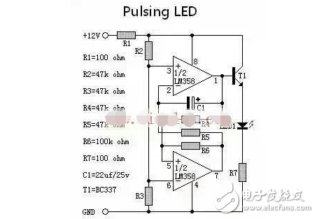 LM358呼吸燈原理經(jīng)典應(yīng)用