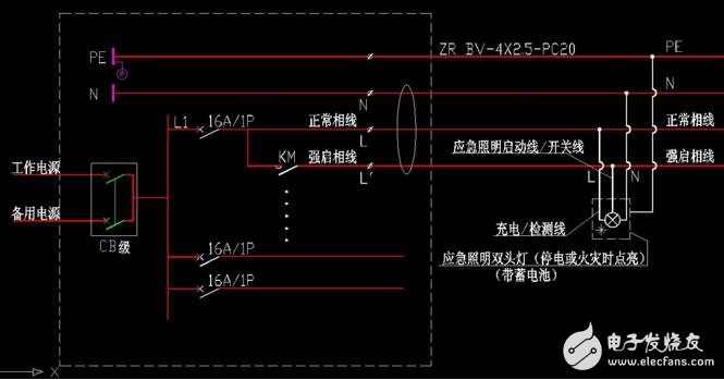 充電應急燈怎么接線圖分析