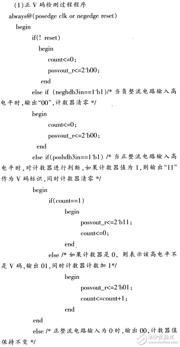 基于Verilog HDL語言設計用于數字通信系統中的HDB3編解碼器