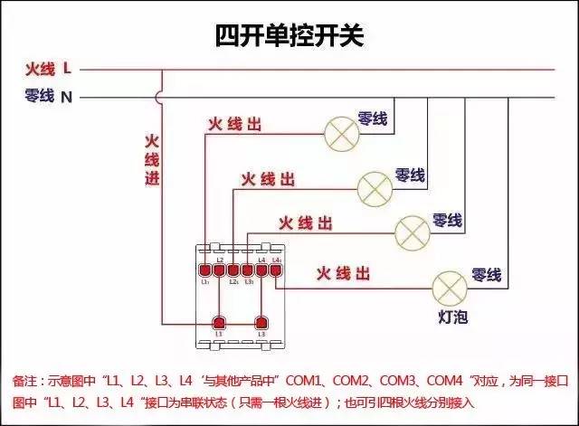 詳細圖片解析17種開關接線圖