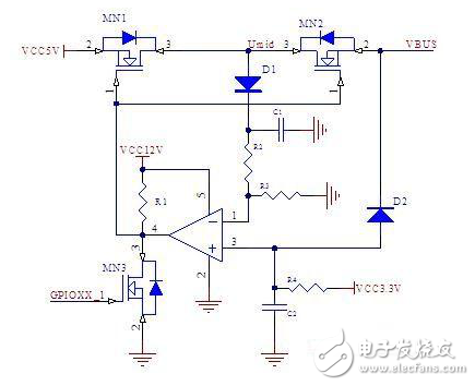 usb保護(hù)電路圖大全（USB控制器/ 轉(zhuǎn)換器AD558/比較器）