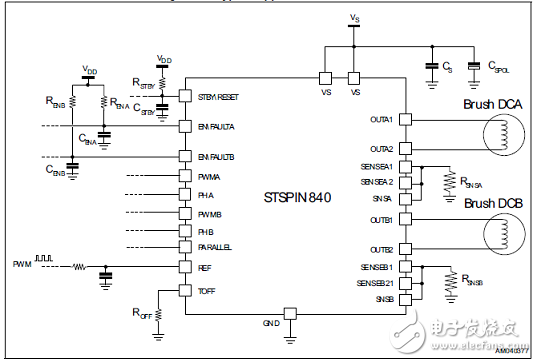 [原創] ST STSPIN840兩個雙向有刷DC馬達同時驅動方案